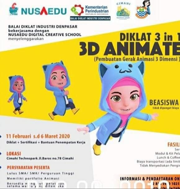 BDI Denpasar Gelar Diklat Pembuatan Gerak Animasi