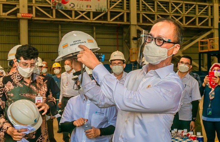 Kunjungi Krakatau Steel, Menperin Apresiasi Pembangunan Pabrik Baru HSM