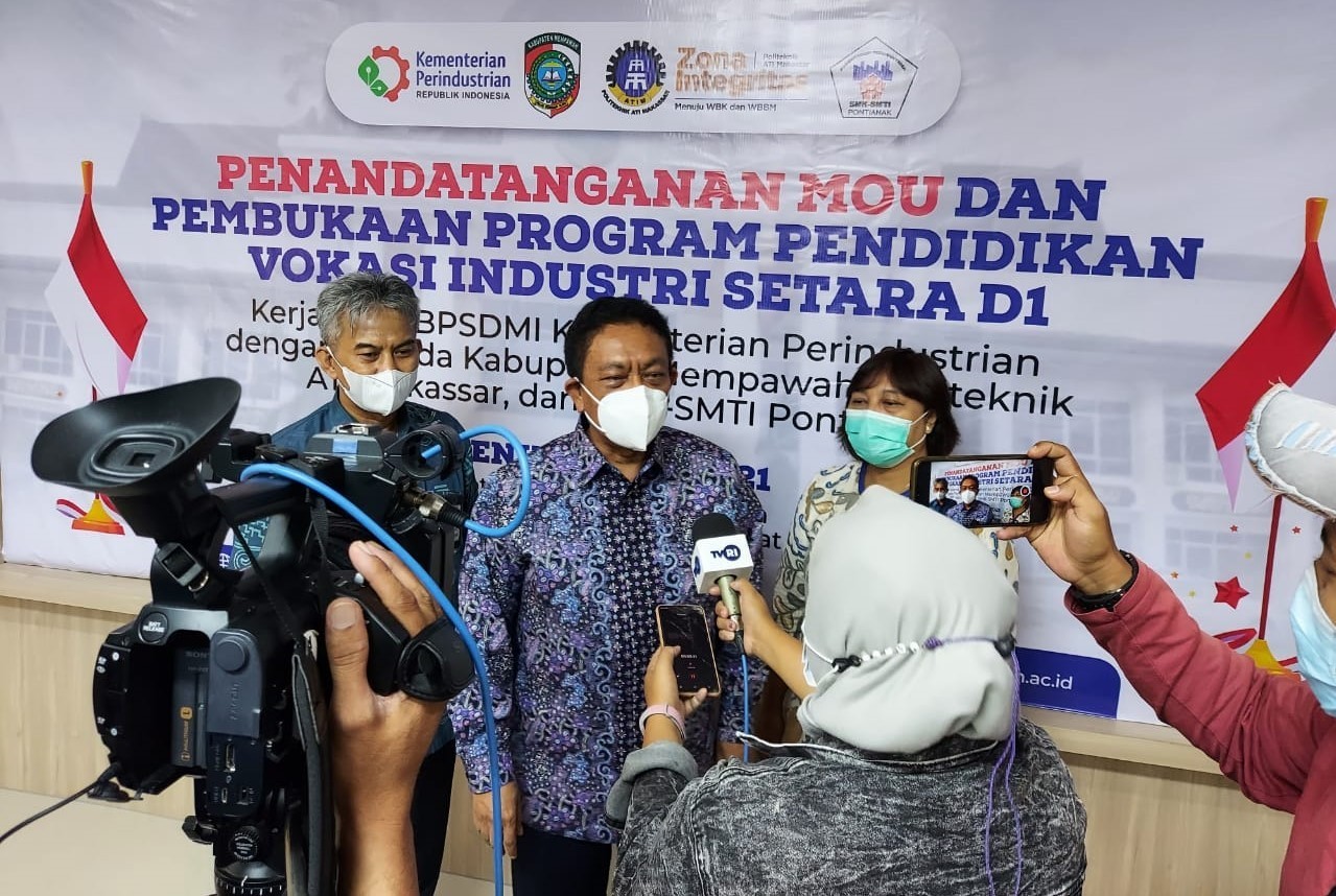 Kemenperin-Pemkab Mempawah Cetak SDM Teknik Perawatan Mesin Industri