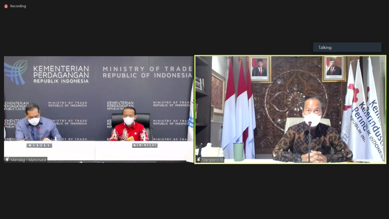 Kemendag, Kemeninves/BKPM, dan Kemenperin Bersinergi Pulihkan Ekonomi Global
